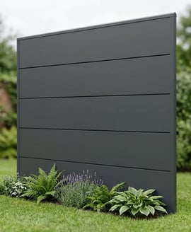 Telluria Fence 5H Metal Garden Fence Panel