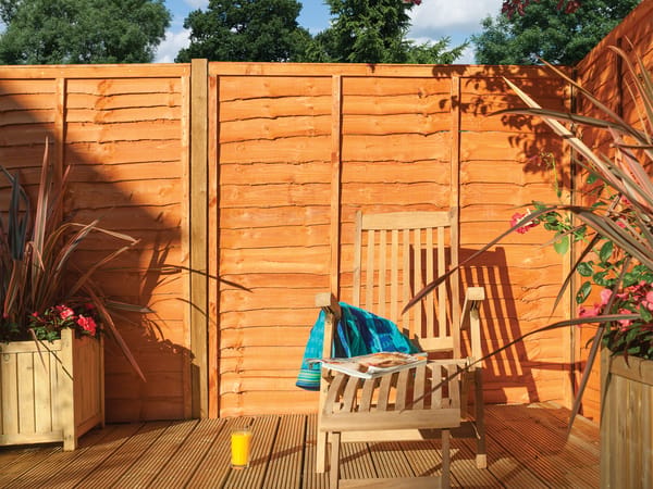 6' x 6' Traditional Lap Panel Dip Treated - 3 Panel Pack